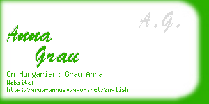 anna grau business card